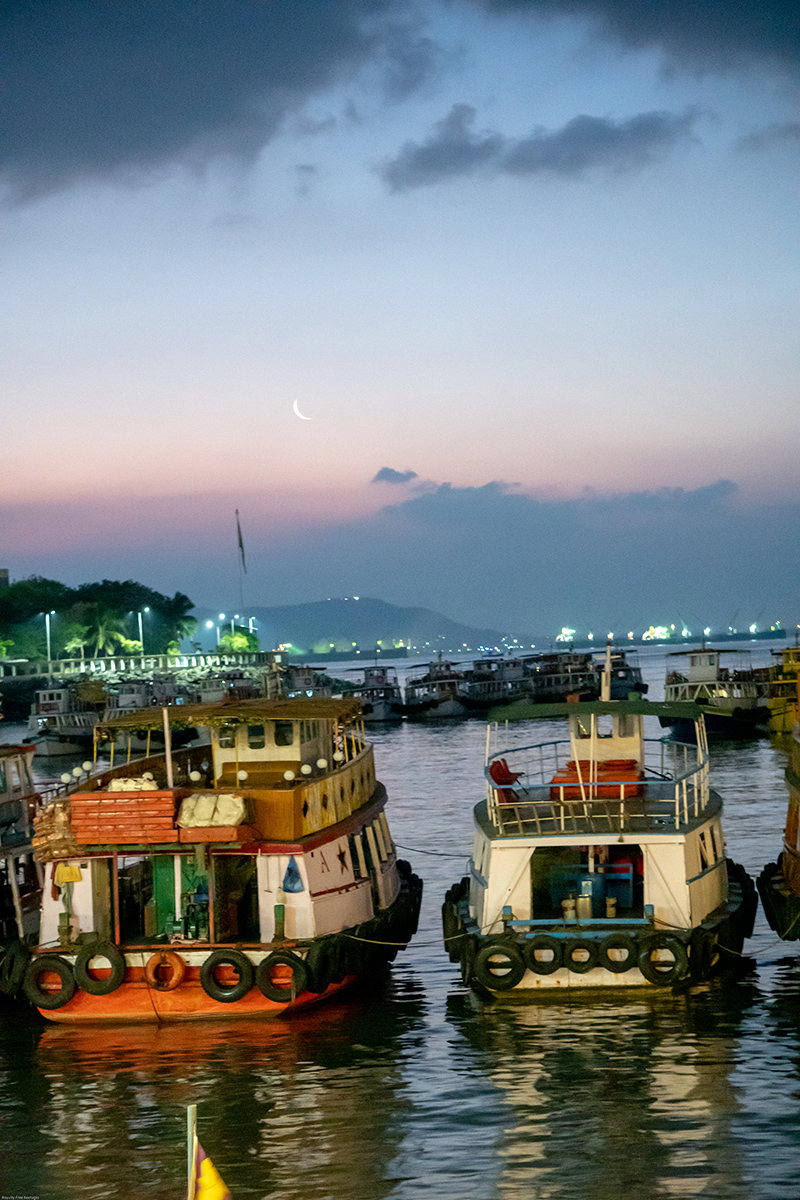 Gateway of India boats royalty free stock images
